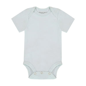 Baby Short Sleeve Bodysuit Blue - Organic Cotton – Dharma Apparel