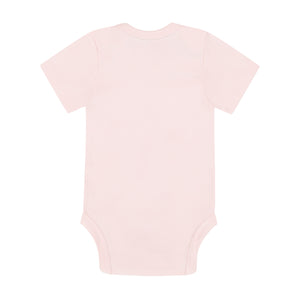 Baby Short Sleeve Bodysuit Pink - Organic Cotton