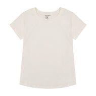 Girls Natural White T-shirt - Organic Cotton